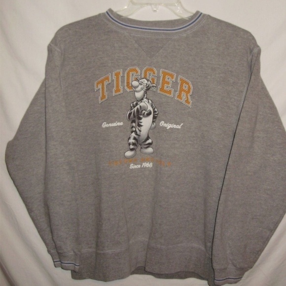 Disney Tops - Disney Womens Sweatshirt Size Small Tigger Gray A7